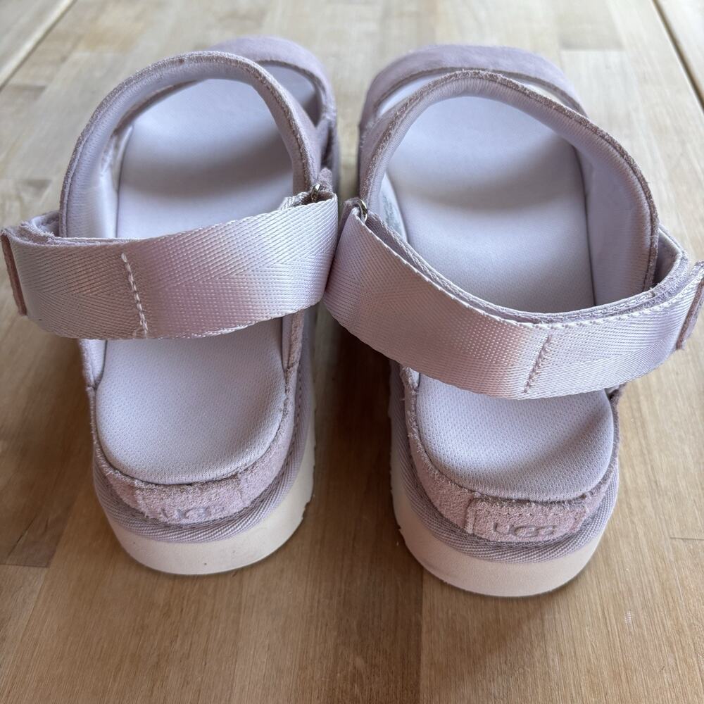 UGG Goldenstar Glide Slide Purple Bay Fog Platform Sandal Women's US size 10 NEW - Picture 10 of 12